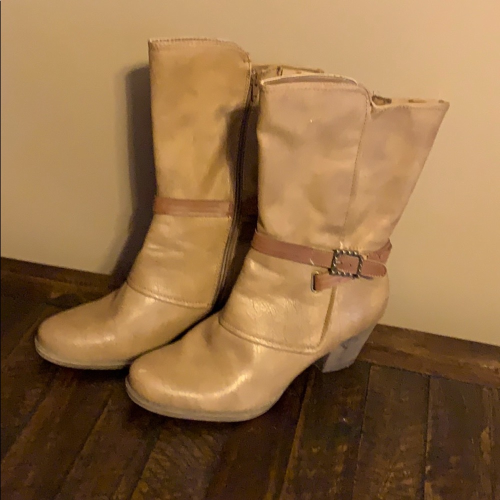 Ladies leather fashion boots